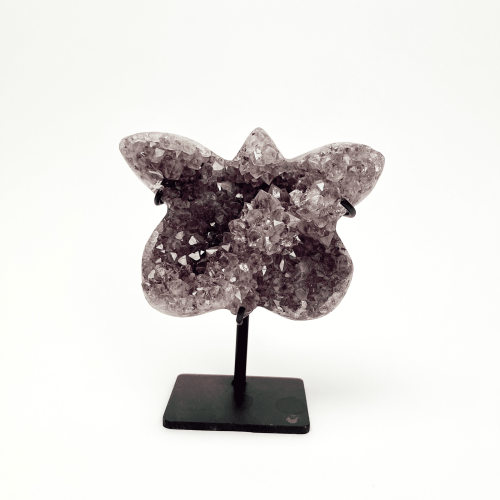 Amethyst Cluster | Butterfly | Iron Stand