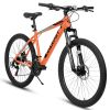 A26322 26-inch mountain bike adult aluminum frame shock absorbing front fork bike 21-speed disc brake mountain bike