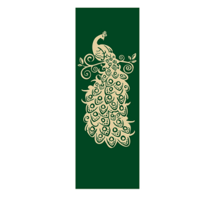 Yoga & Pilates Mat (Color: Green, size: 1/4"H X 24"W X 68"L)