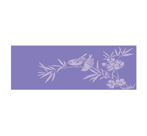 Yoga & Pilates Mat (Color: Lavender, size: 1/4"H X 24"W X 68"L)