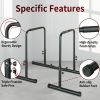 FitnePower Tower Dip Station Pull Up Bar Stand Adjustable Height Heavy Duty Multi-Function Fitness Training Equipment