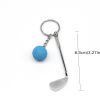 fitness1PCS Golf Key Chain Pendant Schoolbag Backpack Pendant Small Gift Golf Creative European And American Metal Pendant Crafts